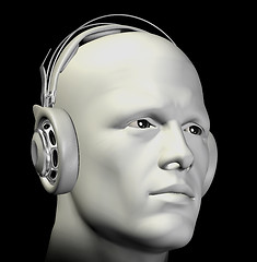 Image showing man with headphones illustration