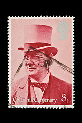 Image showing Winston Churchill stamp