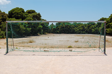 Image showing empty goalpost