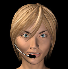 Image showing operator headset