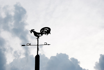 Image showing weather vane on