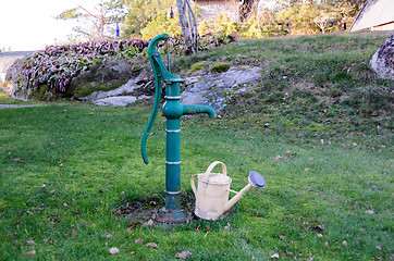 Image showing   old waterpump