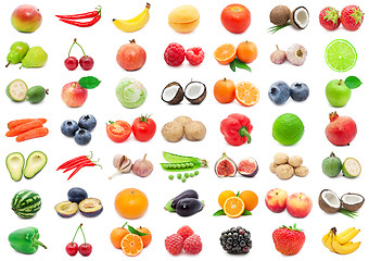 Image showing Fruits and Vegetables