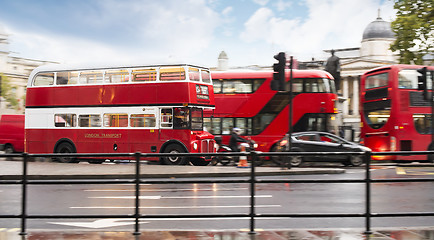 Image showing Red bus in London