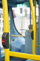 Image showing Bus Interior at public transport