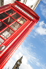 Image showing Big ben and red phone cabine