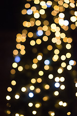 Image showing Christmas lights in shopping center