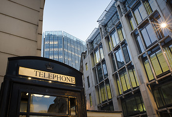 Image showing Phone cabine in City of London