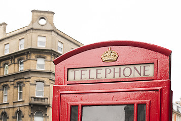 Image showing Red Phone cabine in London.