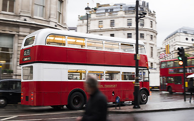 Image showing Red bus in London