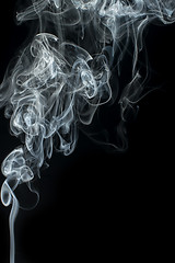 Image showing Smoke on black background.