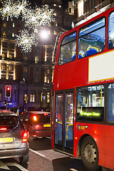 Image showing Red Bus in City of London 