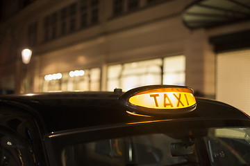 Image showing Taxi in London 