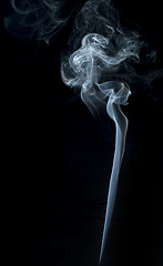 Image showing Smoke on black background.