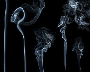 Image showing Smoke on black background.