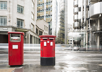 Image showing English style mailboxes