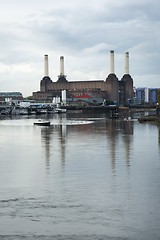 Image showing Old building of a thermal power plant 