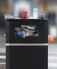 Image showing Trash on the street