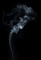 Image showing Smoke on black background.