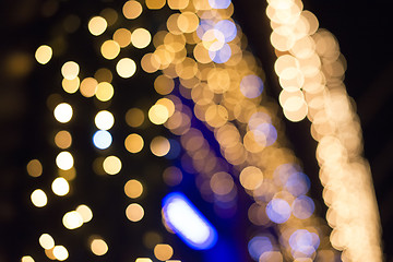 Image showing Christmas lights in shopping center