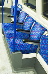 Image showing Bus Interior at public transport. 