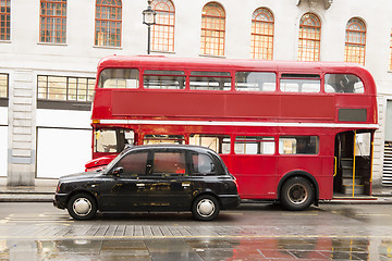 Image showing Red bus in London
