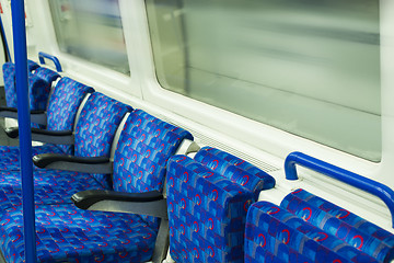 Image showing Bus Interior at public transport. 