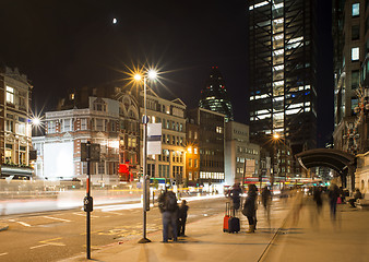 Image showing City of London in the night