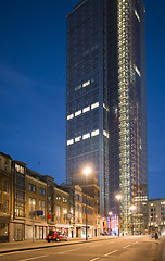 Image showing City of London in the night