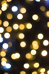 Image showing Christmas lights in shopping center