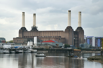 Image showing Old building of a thermal power plant 