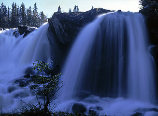 Image showing mountain waterfall