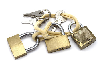 Image showing padlocks