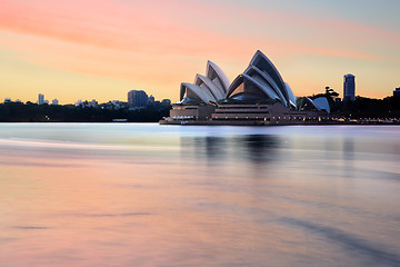 Image showing Majestic Sydney Opera House on a spectacular sunrise morning