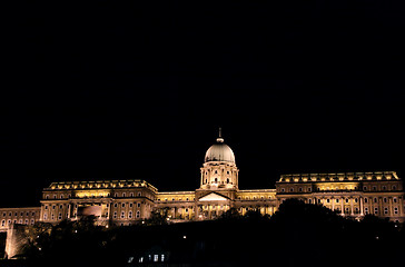 Image showing Royal castle at night, Budapest