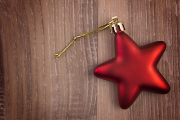 Image showing christmas ornament red