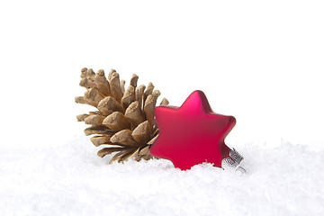 Image showing christmas ornament red