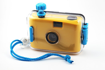 Image showing yellow camera in waterproof box