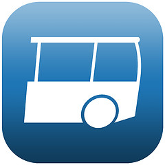 Image showing Blue Icon Bus