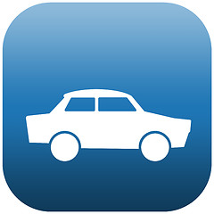 Image showing blue icon car