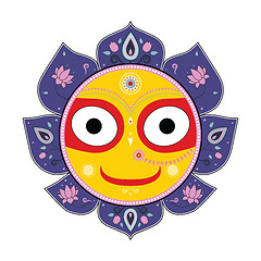 Image showing Jagannath. Indian God of the Universe.