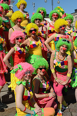 Image showing Traditional summer samba carnival was held in Helsinki on 7-8 Ju