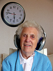 Image showing Senior Music Woman