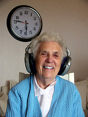 Image showing Senior Music Woman