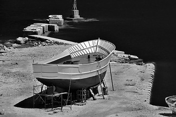 Image showing wooden boat