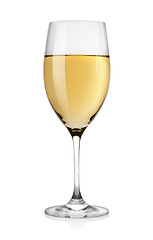 Image showing White wine in glass