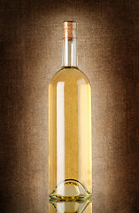 Image showing White wine on the old background