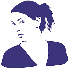 Image showing Woman silhouette