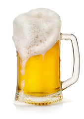 Image showing Mug of beer with foam