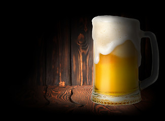 Image showing Beer on a dark background